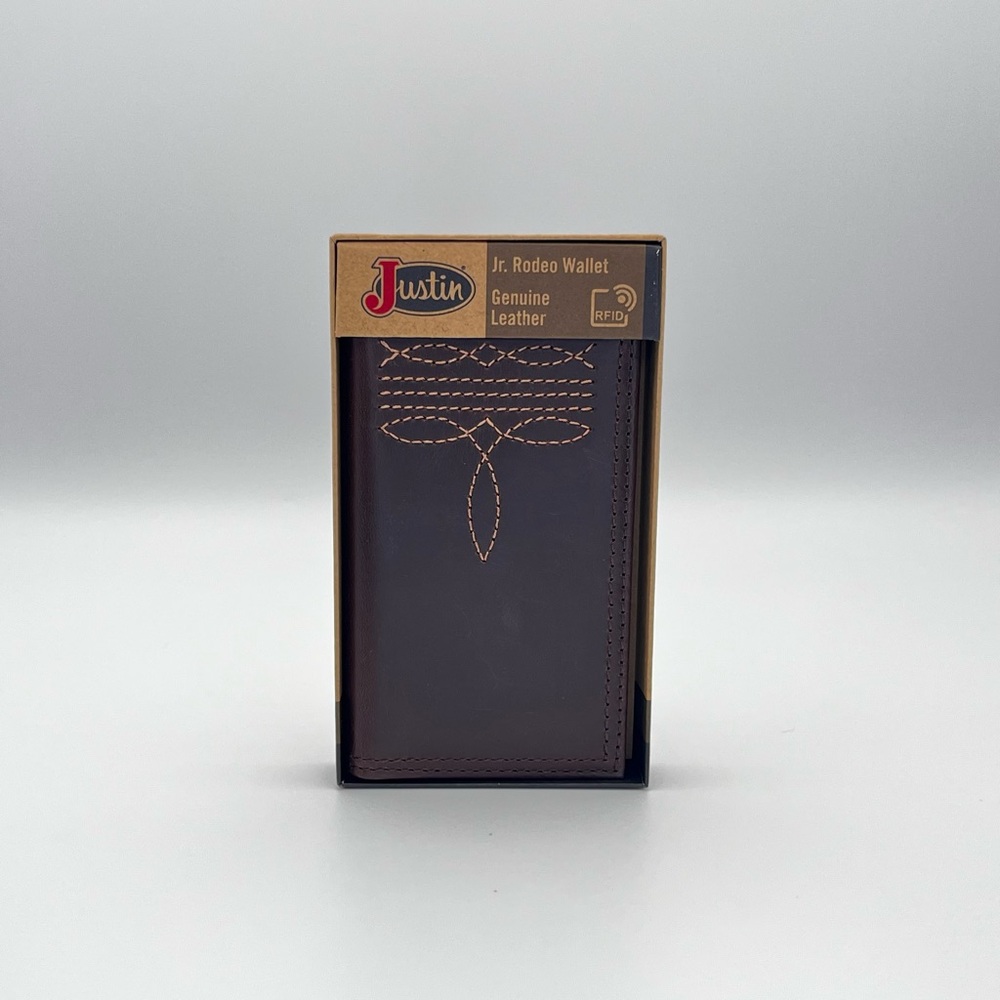 Justin Jr. Rodeo Wallet in Brown Leather